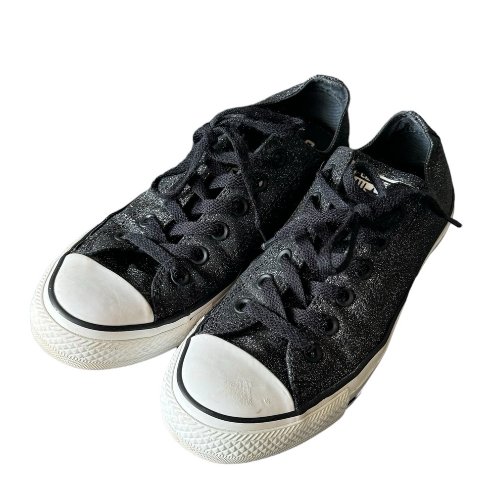 Converse Black Sparkle Glitter Sneakers